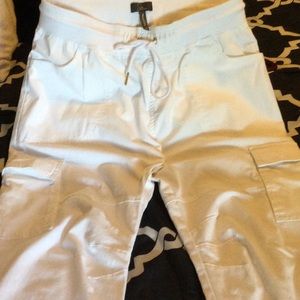 Jaanuu White cargo scrub pants